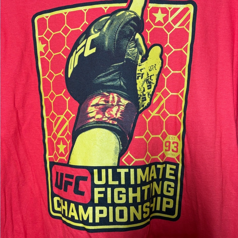 UFC Red and Yellow Championship Tee